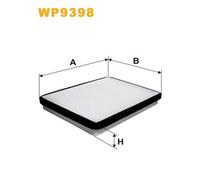 WP9398 FILTRO ABITACOLO PER Lada Priora 2 VOL. CODA S. 2172 1.6 60 KW 82 CV