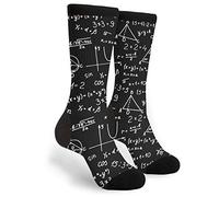Wpamlrta Calzini unisex Algebra Geometria Astratta Matematica Calzini Da Corsa Uomini Donne Calzini Casual Divertente Funky Novità Crew Tubo, Algebra Geometria Astratta Matematica, Taglia unica