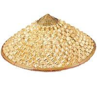 Wpamlrta Cappello a cono di bambù vietnamita giapponese Coolie in paglia da giardino agricoltore pesca, Come nella foto, Etichettalia unica