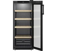 Liebherr Cantina vino a libera installazione WPbl 4601 con porta in vetro e telaio nero da 60 cm
