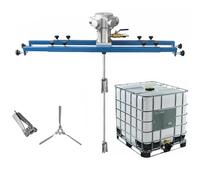 WPBXQKWAY IBC Air Agitator, 265 Gallon Pneumatic Paint Mixer, Folding Propeller, Bracket Mixer, Paint Stirring Machine Mix Tool, Special for IBC TON Barrels