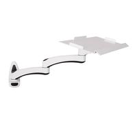 WPBXQKWAY Keyboard Tray Wall Mount, Wall Mount Typing Platform, Sit-Stand Keyboard And Mouse Tray, Ergonomic Tilt, Full Motion Swivel, Holds Up to 8KG, Fits Standard Gaming Keyboards/Mice(White,60cm)