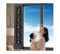 WPBXQKWAY Retractable Vertical Window Fan, Comfort Zone Window Fan For Bedroom, Retractable 35-135cm Optional, Adjustable Speed 0-2800 Rpm, For Home, Kitchen, Bedroom & Office(120-125cm)