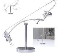 WPDUIODF Scultura Cinetica Da Pesca - Giocattolo Da Scrivania In Acciaio Inossidabile A Forma Di Pescatore, Decorazione For La Casa E L'ufficio, Regalo Antistress For Uomini Amanti Della Pesca