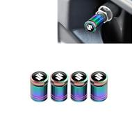 WpecM 4 Pezzi Tappini Gomme Auto per Suzuki SX4 S Cross 2013-2022 YB YC, Tappi Pneumatici Auto, Tappi Valvole Pneumatici Auto, con Guarnizione, Antipolvere Evitare Perdite d'Aria,A
