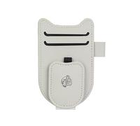 WpecM Porta Occhiali Auto per MG ZS 2020 2021 2022 2023 2024 2025 ZS, Portaocchiali Auto, Porta Occhiali da Auto, per Organizzare Bicchieri Biglietti Carte Accessori per Visiera da Auto,D-Beige