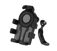 WpecM Supporto Telefono Moto per Piaggio Liberty 125 MP3 500 Medley Beverly 300 ZIP50, Porta Cellulare Moto, Porta Telefono, Rotazione 360 Antivibrante, per Manubrio o Specchietto,Black-B