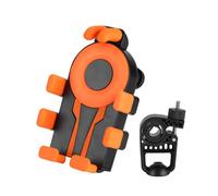 WpecM Supporto Telefono Moto Per X-ADV 750 XADV 750 FORZA 750 2021 2022 2023 2024, Porta Cellulare Moto, Porta Telefono, Rotazione 360 Antivibrante, per Manubrio o Specchietto,Black+Orange-A