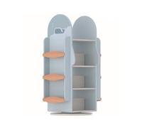 wpenshiDM125 Porta libri Scaffale girevole in legno massello di balena, libreria a 360 gradi, area di lettura for scaffali verticali for libri illustrati for uso domestico Scaffale per libri