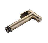 WPHH Doccetta Bidet per WC, Set Doccia Bidet in Bronzo Antico, Rubinetti Miscelatore per Bidet in Ottone con Acqua Calda E Fredda, Spruzzatore per Bidet A Parete,A