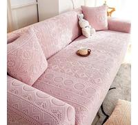 WPJBDS Copridivano Jacquard, Copridivano per Cuscino per Divano A 1/2/3/4/5 Posti, Copridivano Antiscivolo per Mobili con Fondo Elastico per La Decorazione del Soggiorno,Rosa,1 Seater(90~140cm)