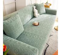 WPJBDS Copridivano Jacquard, Copridivano per Cuscino per Divano A 1/2/3/4/5 Posti, Copridivano Antiscivolo per Mobili con Fondo Elastico per La Decorazione del Soggiorno,Verde,1 Seater(90~140cm)