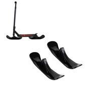 WPJBDS - Kit di conversione per scooter da neve, sci, skate, slitta invernale, per bambini, auto, scooter, slitta a due ruote, accessori per esterni, nero