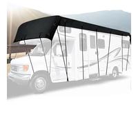 WPJBDS Telo Copri Camper in Tessuto Oxford 210D, Copertura per Camper Impermeabile, Telo di Protezione per Tetto Roulotte, Telo di Protezione Pieghevole per Tetto,Schwarz,6.5x3m/21.3x9.8ft