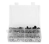 WPKD BLUEIY 173pcs Motorcycle Fairing Bolts Kit Windscreen Bodywork Screws Nuts Hardwares for Motorbike (Argento)