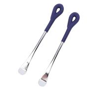 WPKD BLUEIY 2 pezzi leve per cucchiaio per pneumatici per carichi pesanti, strumento per smontagomme 10 pollici, set di cucchiai in ferro per pneumatici in acciaio al carbonio per la