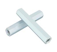 WPKD BLUEIY 2 Pz Dado a Asta Lungo, M8 × 66, Manica Esagonale, Accoppiamento dello dello Dritto, Filo Raccordo Dritto, Dispositivi di Fissaggio Filati in Acciaio al Carbonio Zincato