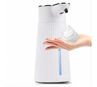 WPKD BLUEIY 400ml Dispenser Sapone Automatico con Sensore Infrarossi | 2 Velocità Dispenser Schiuma 500mAh,IPX6 Impermeabile,per Cucina,Bagno