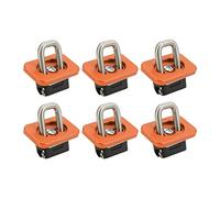 WPKD BLUEIY 6 Pz/set Ancoraggi per pianale per camion Anelli per tori in acciaio inossidabile 1000 libbre di ricambio per Chevy Silverado 2007-2021 (Arancia)