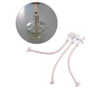 WPKD BLUEIY 7 Pezzi Stoppino per Lampada a Olio,Alcol Lampada Wick Olio,con Supporti in Ceramica,per Porta Ceramica Torcia Bottiglia di Vino Olio Candela Lampada