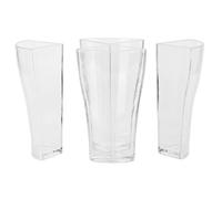 WPKD BLUEIY Boccale da Birra in Vetro Trasparente 4 in 1,Boccale da Birra in Acrilico Set da 4 Pezzi,per Forniture per Feste di Club Bar Domestici(123x105x75 mm)