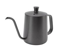 WPKD BLUEIY Caffettiera francese Pr, pentola in vetro borosilicato alto da 350 ml con coperchio, filtro per infusione manuale per tè e caffè, uso ufficio, resistente al calore, argento