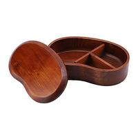WPKD BLUEIY Contenitore per il pranzo in legno di pino antico laccato, ecologico, con design a forma di vita, versatile, per uso domestico e esterno, 20 x 12 x 10 cm