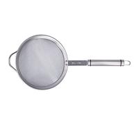 WPKD BLUEIY Cucchiaio in acciaio inox 304, cucchiaio scanalato da 16 cm, con manico antiscivolo, resistente schermo a rete portante per filtrare, paletta per filtro dell'olio, colino per alimenti
