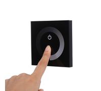 WPKD BLUEIY Interruttore dimmer con pannello touch, DC 12 V-24 V, con LED monocolore, 96 W/12 V, 192 W/24 V, regola la luminosità della luce, interruttore da parete per striscia luminosa LED