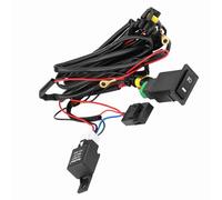 WPKD BLUEIY Kit Cablaggio relè Interruttore Fendinebbia a LED 12V, Kit Cablaggio relè Interruttore On/off Fendinebbia a LED Universale per Auto