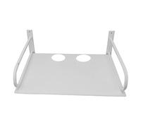 WPKD BLUEIY Mensola da parete per proiettore, mensola galleggiante in alluminio per router, TV Box, lettore DVD, decoder via cavo, bianco, design salvaspazio, facile installazione