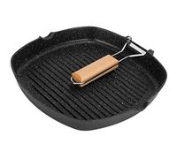 WPKD BLUEIY Padella antiaderente, 28 cm, pratica padella con manico pieghevole, ideale per barbecue, bistecche, barbecue da campeggio, accessori da cucina
