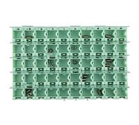 WPKD BLUEIY Scatola Contenitore SMT SMD, Custodia Mini SMT per Componenti Elettronici in Plastica da 50 Pezzi con Coperchio per Componenti Elettronici Verde