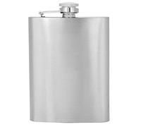 WPKD BLUEIY Set fiaschetta per liquori in acciaio inox, con imbuto e 2 bicchieri da vino, finitura spazzolata, ideale come regalo di compleanno