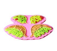 WPKD BLUEIY Silicone Cake Angel's Wing Pattern, Pudding Derts Baking DIY Soap Making Tool, Chote, 20,3 x 15,2 x 3,8 cm,