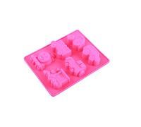 WPKD BLUEIY Stampo per sapone a forma di trenino Thomas, in silicone, decorazione per torte fai da te, flessibile, ideale per fondente e chote, 19,1 x 10,2 cm
