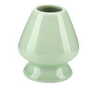 WPKD BLUEIY Supporto per Frusta Matcha,Supporto per Chasen in Ceramica,Porta Frusta per Matcha Chasen,per la Preparazione del tè Matcha(130g,8x7 x 7cm,Verde)