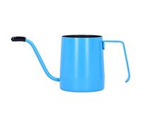WPKD BLUEIY Tazza da caffè trasparente in vetro borosilicato alto, 650 ml, anti-scottatura, tazza trasparente per tè e caffè, utensili per bere la casa, caffettiera fatta a mano con beccuccio fine