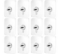 Wpppan 10 ganci da parete senza trapano, resistenti ganci adesivi per cucina, bagno e casa, accessori per appendere quadri senza danni, con nastro rimovibile che non lascia segni