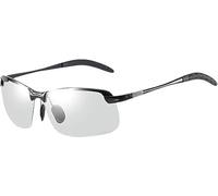 Wpppan 1Pc Grigio Camaleonte Day Night Vision Lenti Fotocromatiche Occhiali Da Sole Guida Maschio Cambiamento Sole Lenti Polarizzate Colore Uomini Accessori Moda