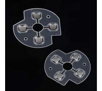 Wpppan 2Pcs Transparent Dpad Key Button Metal Patch Conductive Film Metal Dome Snap for Xbox One Game Joysticks Accessories
