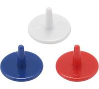 Wpppan 50 marcatori per palline da golf, 18 mm, in plastica, accessori in campo (colore casuale)