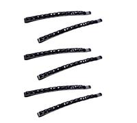 Wpppan 6 Fermagli Per Capelli Neri Con Strass, Forcine Per Capelli Lucide, Decorazione Per Capelli Scintillanti, Accessori Per Capelli Da Donna