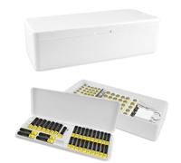 WPPQWP Scatola per batterie con 115 batterie AA AAA, organizer per batterie con tester, protegge e organizza le batterie