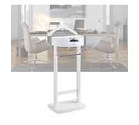 WPPTNSFY Appendiabiti Indossatore Porta Abiti in Legno, Servomuto Indossatore Appendiabiti con Scarpiera, Cassetto + Vassoio, Custodia per la Privacy, per Camera da Letto Soggiorno