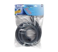 Wpro (2,5 m) Dritto - Angled/Accessories/TVS258 - Tubo di scarico per lavatrice e lavastoviglie, lunghezza universale 2,5 m