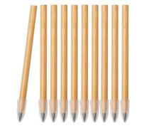 WPRO Set di 10 matite Eternal in bambù con punta in grafite, 16 cm