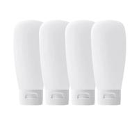 Wpsagek Bottiglie vuote da viaggio, contenitore cosmetico ricaricabile - Flacone dispenser da viaggio vuoto da 100 ml - Contenitori da viaggio da 4 pezzi per liquidi, lozioni, creme, toner, sapone per