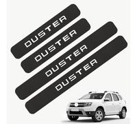 WpTGEX 4 Pezzi Battitacco per Auto Sticker per Dacia Duster 2013-2023 2024 2025, Fibra di Carbonio Auto Esterno Piastra Batticalcagno Soglia Sticker Car Accessori per Battitacco Auto,A