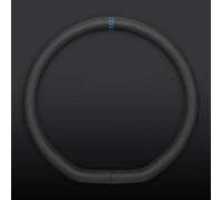 WpTGEX Coprivolante Auto per Volvo EX30 2023 2024 2025, Coprivolante per Auto Morbido E Confortevole, Coprivolanti Antiscivolo Traspirante, Resistente Rivestimento del Volante,Black+Blue-D